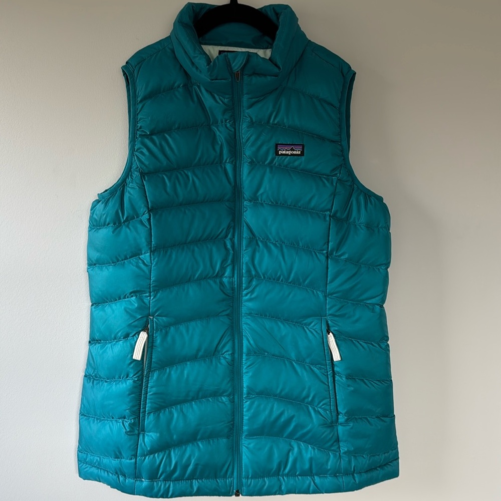 Patagonia Girls Vest XL Teal Zip up